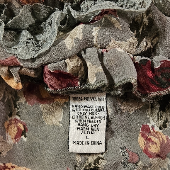 Cecico Ruffle Floral Print Tank Top - Picture 8 of 8